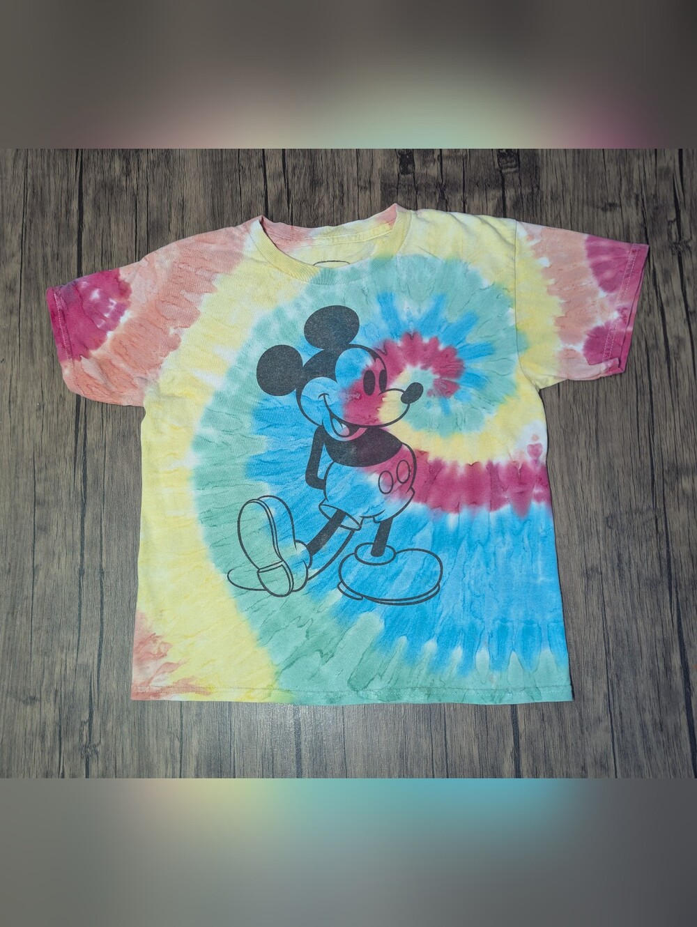 Disney Mickey Mouse Tie Dye Tshirt Kid's Size 10/12